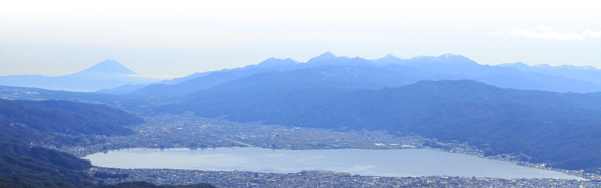 諏訪湖の風景